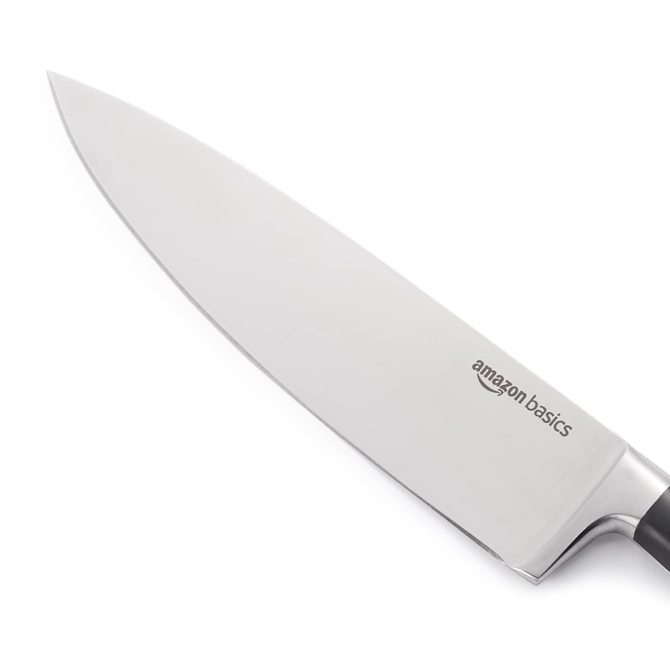 Amazon Basics Classic 8-inch Chef’s Knife with Three Rivets, Silver