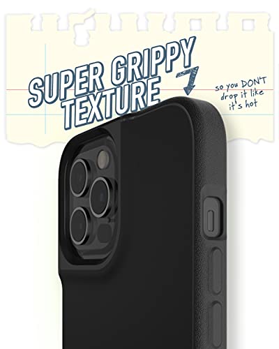 Smartish iPhone 12/12 Pro Slim Case - Gripmunk [Lightweight + Protective] Thin Cover (Silk) - Black Tie Affair (Pack of 2)