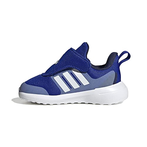 adidas Fortarun 2.0 Running Shoe, Blue Fusion/White/Almost Yellow (Elastic), 7 US Unisex Big Kid