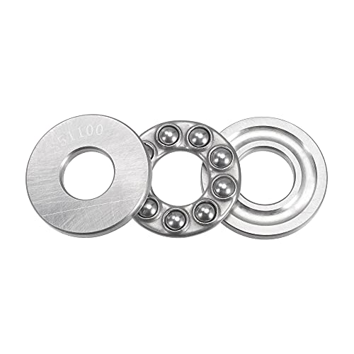 uxcell S51205 Thrust Ball Bearing 25mm Bore 47mm OD 15mm Thick Stainless Steel with Washers