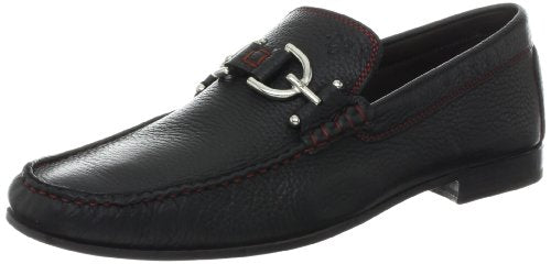 Donald Pliner Dacio Slip-On Material, Men’s Dress, Designer Shoes, Classic Loafers, Black-Leather, 7.5
