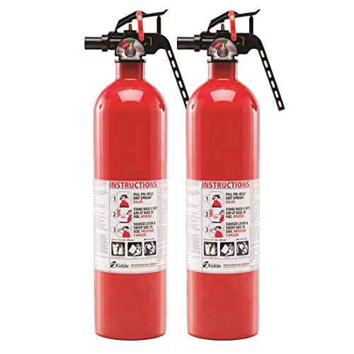 Kidde 2 Pack Multipurpose Fire Extinguishers, Red