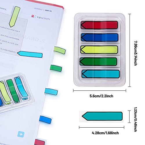 Golcellia 1600 Pieces, Transparent Sticky Notes, Page Markers, Book Tabs, Sticky Note Tabs, Sticky Tabs, Page Tabs, Label Stickers, Pop Up Index Tabs, Tabs Flags Stickers, Index Tabs Flags