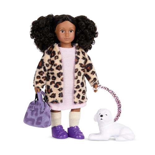 Lori – Mini Doll & Toy Dog – 6-inch Doll & Bichon Frise Pup – Play Set with Outfit, Animal & Accessories – Playset for Kids – 3 Years + – Ariah & Winston