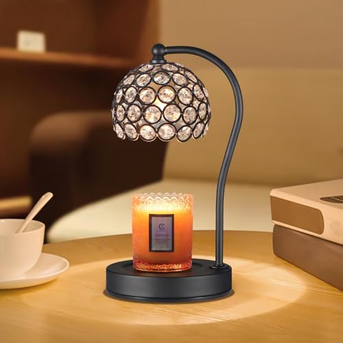 copinpin Candle Warmer Lamp, 2 Bulbs with Candle Warmer with Timer Height Adjustable, Electric Wax Melt Warmer for Scented, Candle Holder Home Decor, Valentine's Day Gift…