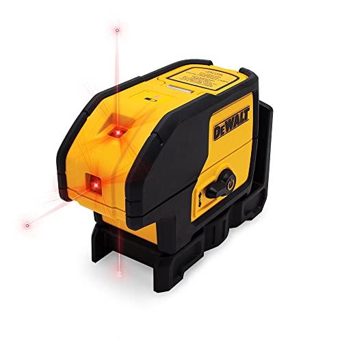 DEWALT Line Laser, Self-Leveling, 3-Beam, Red (DW083K), Yellow