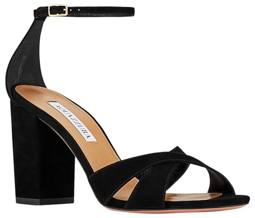 Aquazzura Divine Sandal 85, Black, 5