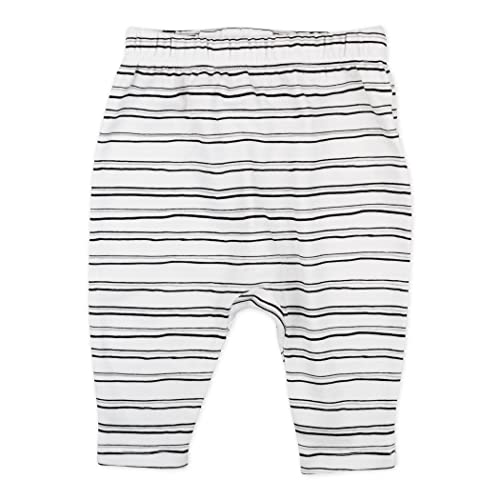 HonestBaby Baby Girls Multipack Roomy Fit Pull Bottoms 100% For Infant Boys, Unisex (Legacy) Honest Organic Cotton Cuff-Less Harem Pants 3-Pack Pattern Play, 0-3 Months, 3-pack Pattern Play, 0-3 Months US