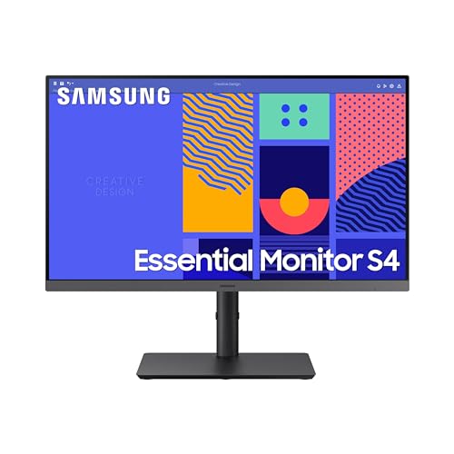 SAMSUNG 27-Inch S43GC Series Business Essential Computer Monitor, IPS Panel, Height Adjustable Stand, Triple Input, New DisplayPort, 100Hz, AMD FreeSync, Advanced Eye Care LS27C432GANXZA, 2024