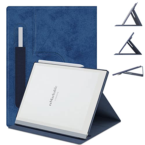 E NET-CASE Slim Lightweight Book Folio Case Cover for Remarkable 2 10.3 inch Digital Paper(2020 Released) with Pen Holder