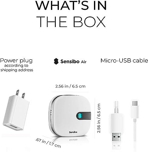 Sensibo Air 3 Pack - Smart Air Conditioner Controllers. Apple HomeKit Certified. 60-Seconds Installation. Maintains Comfort and Energy Saving Features. Compatible with Google, Alexa, Apple HomeKit