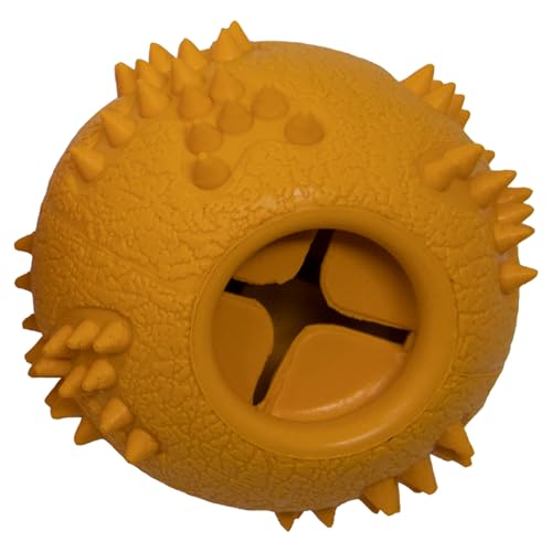 Starmark RubberTuff Treat Ball (Small), Orange