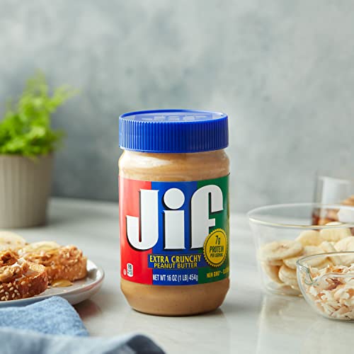 Jif Extra Crunchy Peanut Butter, 16 Ounces