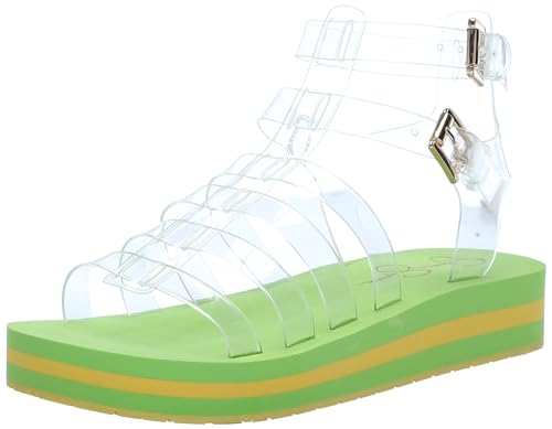 Jessica Simpson Women's BIMALA Sandal-Platform, Bright Green, 5