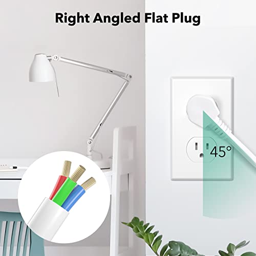 BN-LINK Surge Protector Power Strip with 6 Outlets 2 USB-A 1 USB-C(Total 3.4A), 3-Side Outlet Extender Strip with 5 Ft Extension Cord, Flat Plug, Desktop Charging Station for Travel, Home, Office, 15A