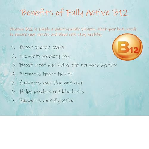 Doctor's Best Fully Active B12 1500 Mcg, Supports Energy, Mood, Circulation, Non-GMO, Vegan, Gluten Free, 180 Count