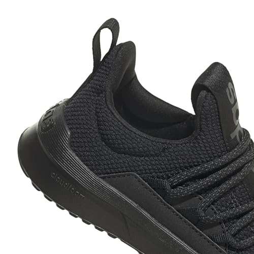 adidas Lite Racer Adapt 5.0 Running Shoe, Black/Black/Grey, 6 US Unisex Big Kid