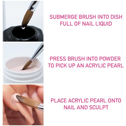Young Nails Liquid Nail Monomer for Acrylic Nail Powder - Professional Liquid Monomer, Acrylic Nails At Home, Low Odor, MMA Free, Non-Yellowing, 6 oz