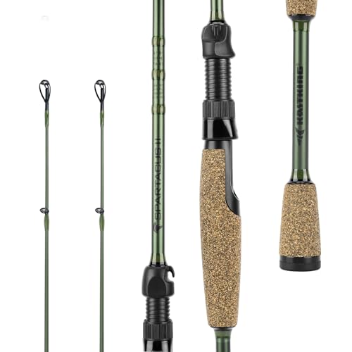 KastKing Spartacus II Twin Tip Fishing Rods, Cast - 7'6" - H Power - Fast