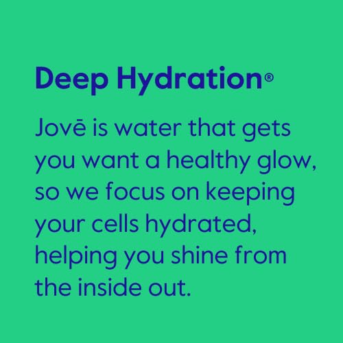 Jove Alkaline pH Water, Skin & Cellular Hydration, pH 9.5+, Refreshing, Great Taste, 1 Liter (Pack of 12)