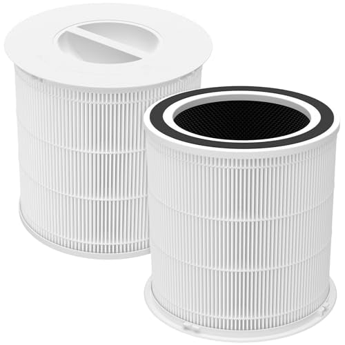 2 Pack AP301 AP302 AP303 HEPA fil-ter Replacement, Compatible with Dayette AP301 AP302 Air Puri-fier, for JOWSET AP301 AP302 AP303 Air Cleaner Puri-fier, H13 True HEPA, Original fil-ter
