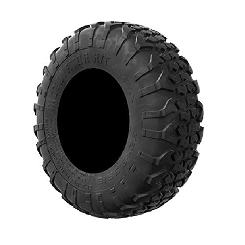 Bundle - 9 Items: High Lifter HL10 15" Wheels Black 35" MotoVator R/T Tires [4x137 Bolt Pattern 12mmx1.5 Lug Kit]