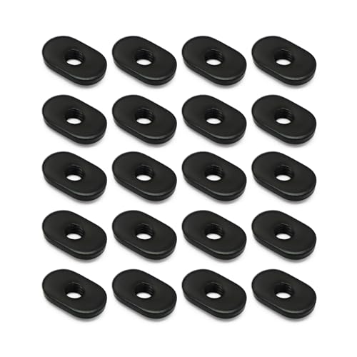 Xadnitu 20 Packs 1/4-20 Threaded Centered Slide in Economy T Nuts, T Nuts Accessory Hardware Nuts for 15 Series or 1.5inch Base Aluminum Extrusion Profiles Rail