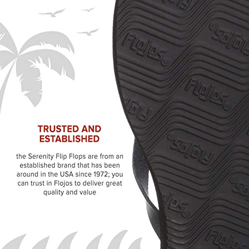 FLOJOS Women's Serenity Flip-Flop, Champagne, 5