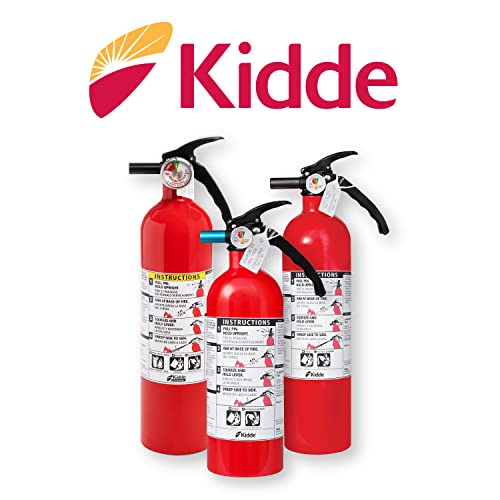 Kidde FA110 Multi Purpose Fire Extinguisher 1A10BC, 1 Pack, red