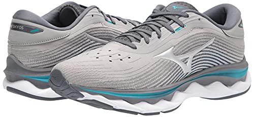 Mizuno mens Mens' Wave Sky 5 Running Shoe, Peacock Blue, 8.5 US