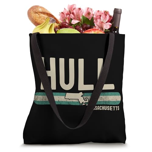Hull MA | Massachusetts | Travel & 80s Style Tote Bag