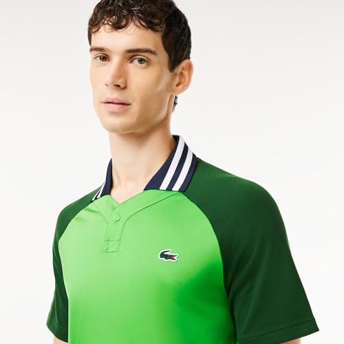 Lacoste Men's Short Sleeve Slim Fit Tenni Polo, Ladigue/Captain, S