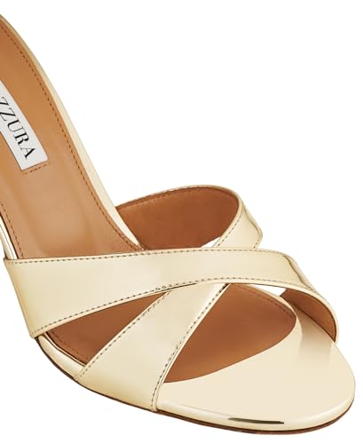 Aquazzura Divine Sandal 85, Soft Gold, 10.5