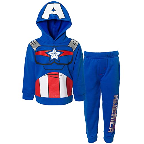 Marvel Spider-Man Miles Morales Toddler Boys Fleece Cosplay Pullover Hoodie and Pants Outfit Set 2T