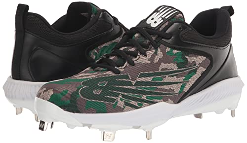 New Balance Men's FuelCell 4040 V6 Metal Baseball Shoe, Black/White, 14 Wide