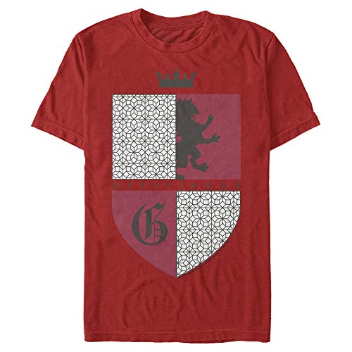 Harry Potter Men's Gryffindor Shield T-Shirt, Red, Small