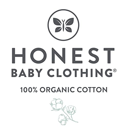 HonestBaby Multipack Short Sleeve T-Shirt Tee 100% Organic Cotton Infant Baby, Toddler, Little Kids Boys, Girls, Unisex, 5-Pack Sea Ombre, 5T