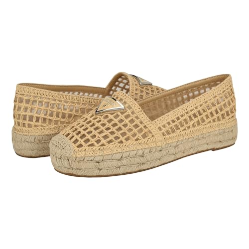 GUESS Women's MONES Ballet Flat, Natural 110, 10