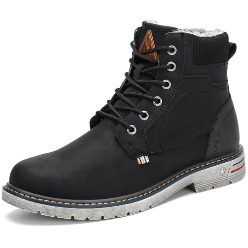Mishansha Mens Winter Hiking Boots Waterproof Warm Snow Boots for Men Outdoor Trekking Camping