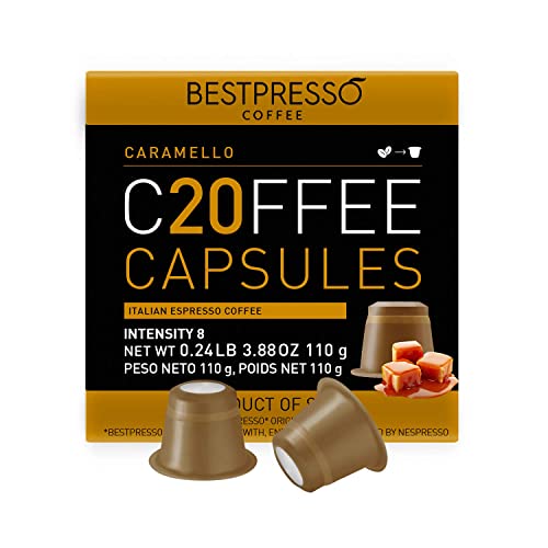 Bestpresso Coffee for Nespresso Original Machine 120 Aluminum pods Certified Genuine Espresso Verona Blend (High Intensity) Pods Compatible with Nespresso Original 60 Days Satisfaction Guarantee