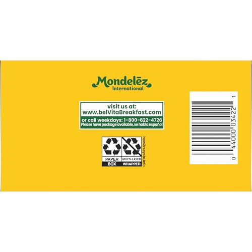 belVita Soft Baked Oats & Chocolate Breakfast Biscuits, Chewy Breakfast Bars, 6 Boxes of 5 Packs (1 Biscuit Per Pack)