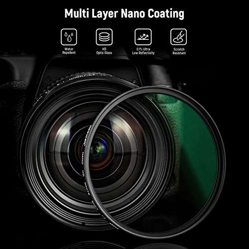 NEEWER 49mm Diffusion White Soft 1/4 Cinematic Dream Mist Effect, Ultra Thin Waterproof and Scratch Resistant, 30 Layers Coated Nano HD Optical Glass for Video/Portraits