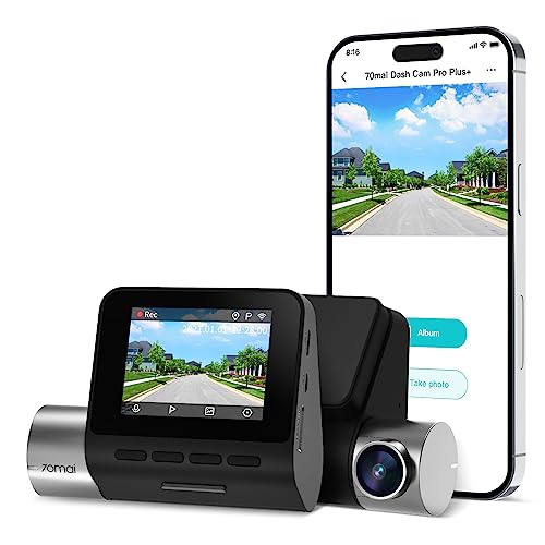 70mai True 2.7K Front Dash Cam, 1944P UHD with Sony IMX335, Built-in WiFi GPS Smart Dash Camera for Cars, Optional Rear Dash Cam, ADAS, 2'' IPS LCD Screen, 140° Wide Angle, WDR, Night Vision