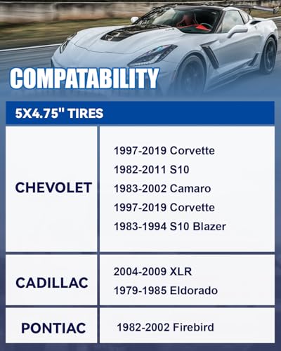 EZISOE 5x4.5 to 5x4.75 Wheel Adapters, 1inch 5x114.3mm to 5x120.65mm Wheel Adapter 73mm Hub Bore with 1/2-20 Thread Pitch