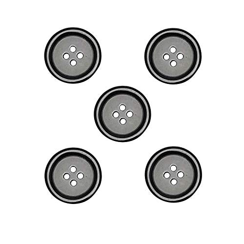 Libiline 100pcs Resin Button Solid Color 4Holes Craft Clothe Sewing Card Making Sweater Shirt (Santa Green, 1"(25mm))