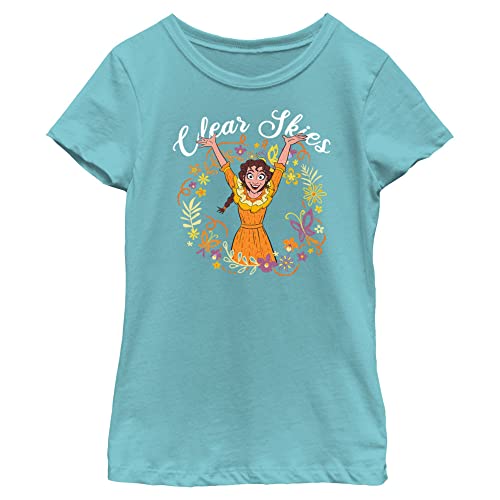 Disney Girl's PEPA CLEAR SKIES T-Shirt, Tahiti Blue, X-Small