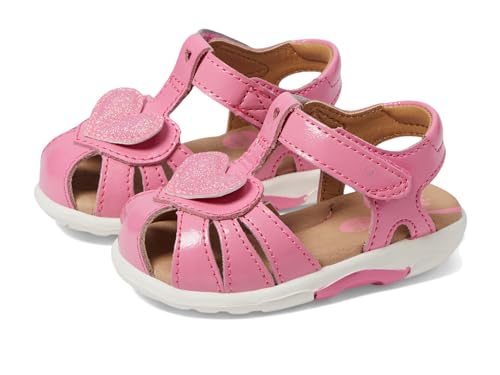 Stride Rite Casual Sandal, Bright Pink, 4 Wide US Unisex Little_Kid
