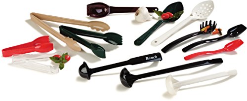 Carlisle FoodService Products CFS Carly Salad Tong, 9" Salad Tong, Black, 1 Pack