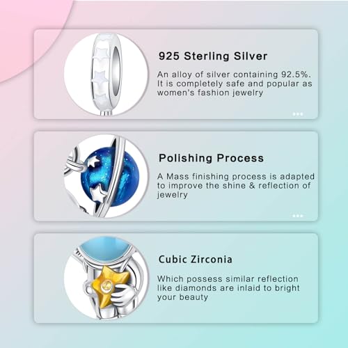 LUXILLA Mother Infinity Symbol Dangle Charm 925 Sterling Silver Charms fit Bracelets Necklace Pendant Bead Charms Jewelry Gift for Women Family Friends