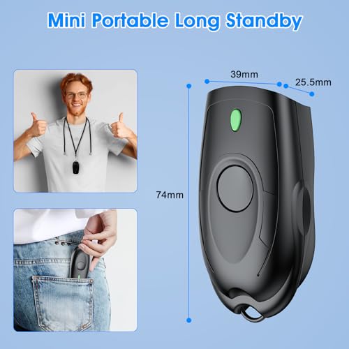 Symcode Bluetooth Barcode Scanner Mini 1D Small Portable Barcode Scanner 3-in-1 Bluetooth & 2.4G Wireless & USB Wired Barcode Scanner with Android,iOS,Computers,Windows